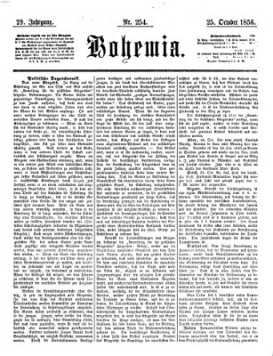 Bohemia Samstag 25. Oktober 1856