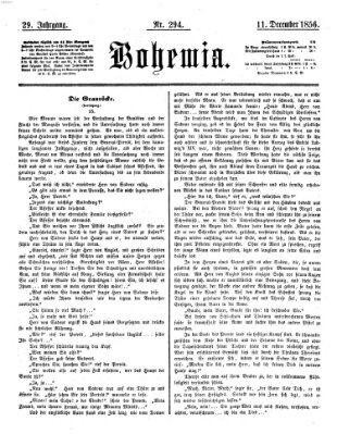 Bohemia Donnerstag 11. Dezember 1856