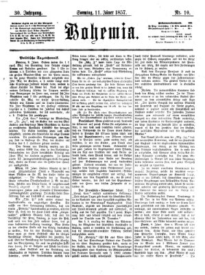 Bohemia Sonntag 11. Januar 1857