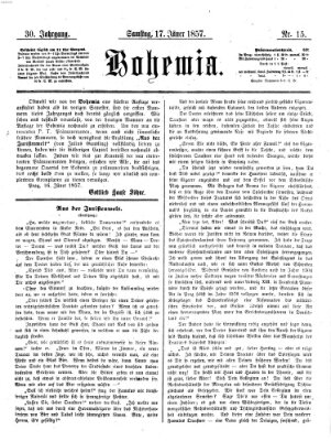 Bohemia Samstag 17. Januar 1857