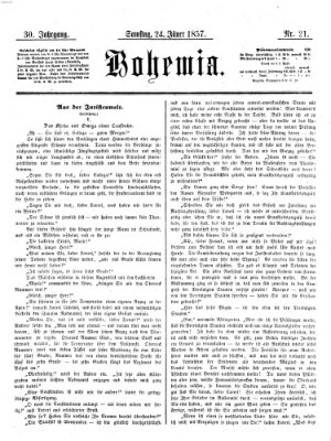 Bohemia Samstag 24. Januar 1857