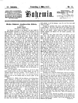 Bohemia Donnerstag 5. März 1857