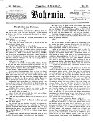 Bohemia Donnerstag 16. April 1857