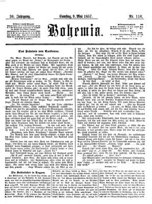 Bohemia Samstag 9. Mai 1857