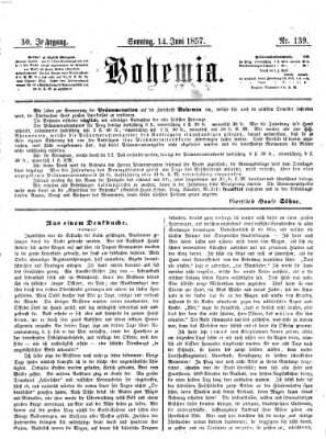 Bohemia Sonntag 14. Juni 1857