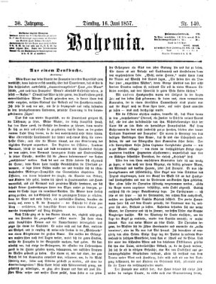 Bohemia Dienstag 16. Juni 1857