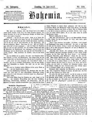 Bohemia Samstag 18. Juli 1857