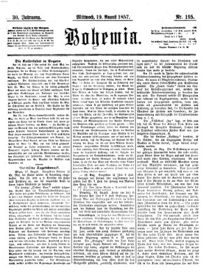 Bohemia Mittwoch 19. August 1857