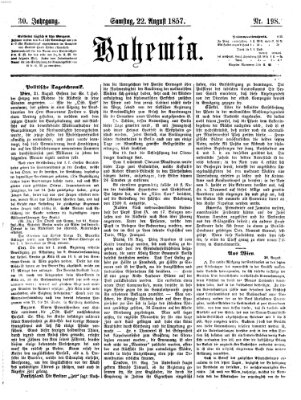 Bohemia Samstag 22. August 1857