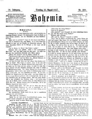 Bohemia Dienstag 25. August 1857
