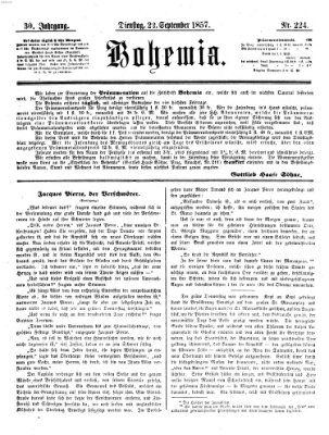 Bohemia Dienstag 22. September 1857