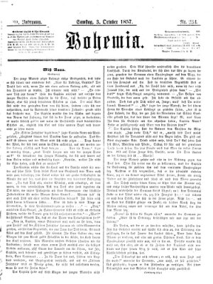 Bohemia Samstag 3. Oktober 1857