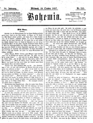 Bohemia Mittwoch 28. Oktober 1857