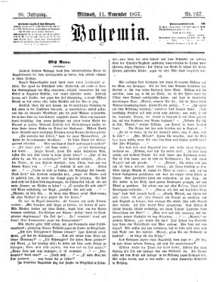 Bohemia Mittwoch 11. November 1857