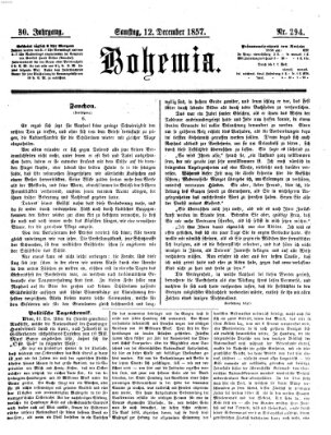 Bohemia Samstag 12. Dezember 1857