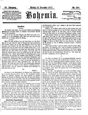 Bohemia Freitag 18. Dezember 1857