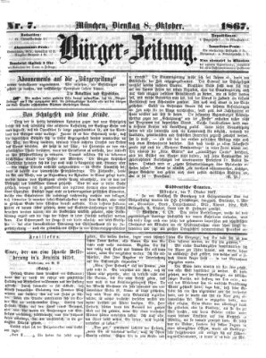 Bürger-Zeitung Dienstag 8. Oktober 1867