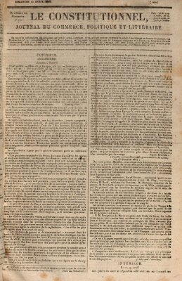 Le constitutionnel Sonntag 10. April 1825