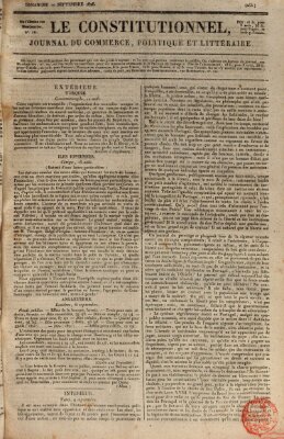 Le constitutionnel Sonntag 10. September 1826