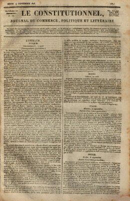 Le constitutionnel Donnerstag 14. September 1826