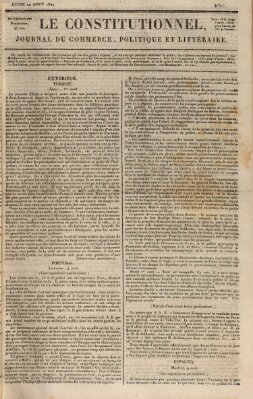 Le constitutionnel Montag 20. August 1827
