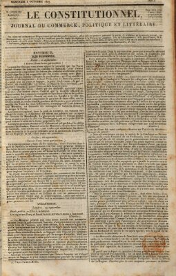 Le constitutionnel Mittwoch 3. Oktober 1827