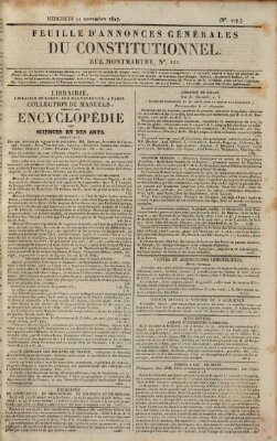 Le constitutionnel Mittwoch 21. November 1827