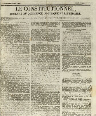 Le constitutionnel Montag 26. Oktober 1829
