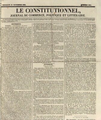 Le constitutionnel Freitag 27. November 1829