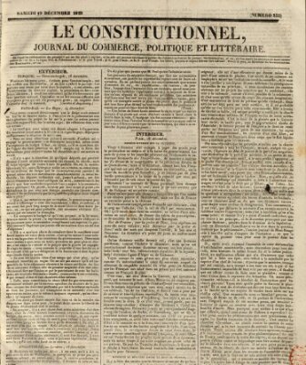Le constitutionnel Samstag 19. Dezember 1829