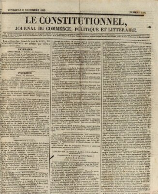 Le constitutionnel Freitag 25. Dezember 1829