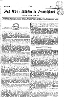 Das konstitutionelle Deutschland Dienstag 23. August 1831