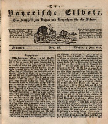 Baierscher Eilbote (Münchener Bote für Stadt und Land) Dienstag 5. Juni 1838