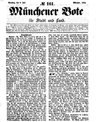 Münchener Bote für Stadt und Land Samstag 8. Juli 1854