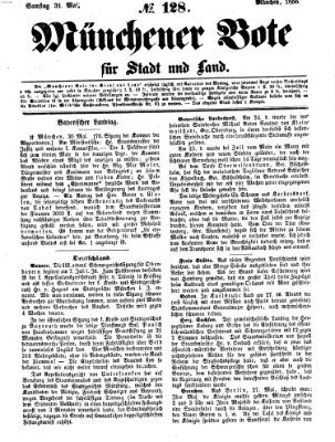 Münchener Bote für Stadt und Land Samstag 31. Mai 1856