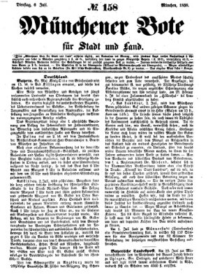 Münchener Bote für Stadt und Land Dienstag 6. Juli 1858