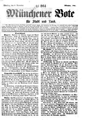 Münchener Bote für Stadt und Land Dienstag 6. November 1860