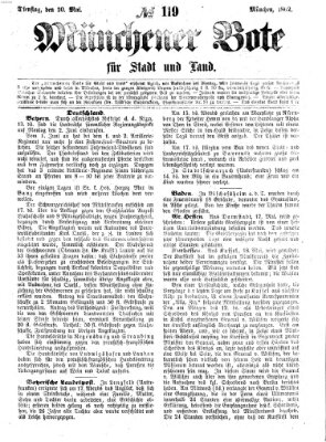 Münchener Bote für Stadt und Land Dienstag 20. Mai 1862