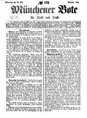 Münchener Bote für Stadt und Land Dienstag 26. Juli 1864