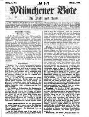 Münchener Bote für Stadt und Land Freitag 5. Mai 1865
