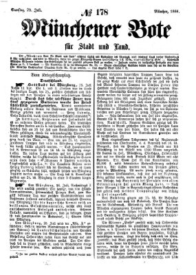 Münchener Bote für Stadt und Land Samstag 28. Juli 1866