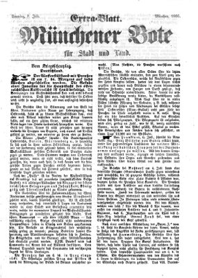 Münchener Bote für Stadt und Land Sonntag 8. Juli 1866