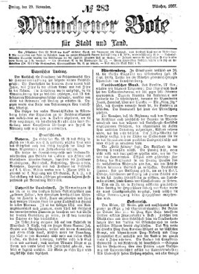 Münchener Bote für Stadt und Land Freitag 29. November 1867
