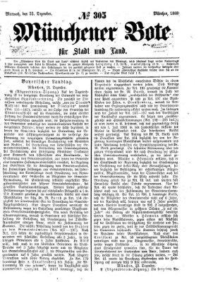 Münchener Bote für Stadt und Land Mittwoch 23. Dezember 1868