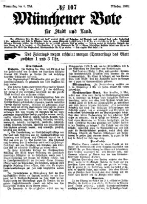 Münchener Bote für Stadt und Land Donnerstag 6. Mai 1869