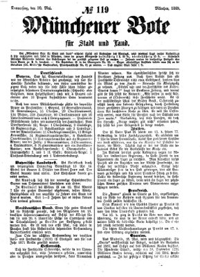 Münchener Bote für Stadt und Land Donnerstag 20. Mai 1869