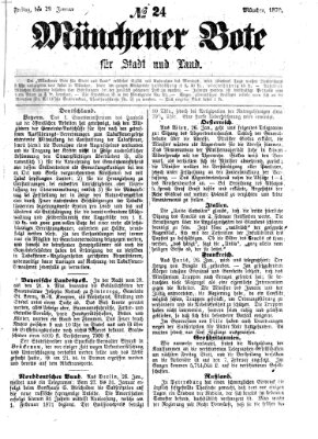Münchener Bote für Stadt und Land Freitag 28. Januar 1870