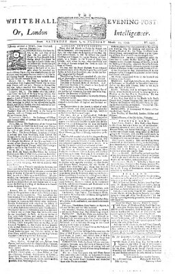 The Whitehall evening post or London intelligencer Sonntag 9. März 1755
