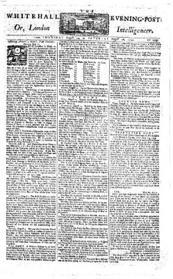 The Whitehall evening post or London intelligencer Donnerstag 14. August 1755