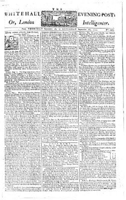 The Whitehall evening post or London intelligencer Samstag 20. September 1755